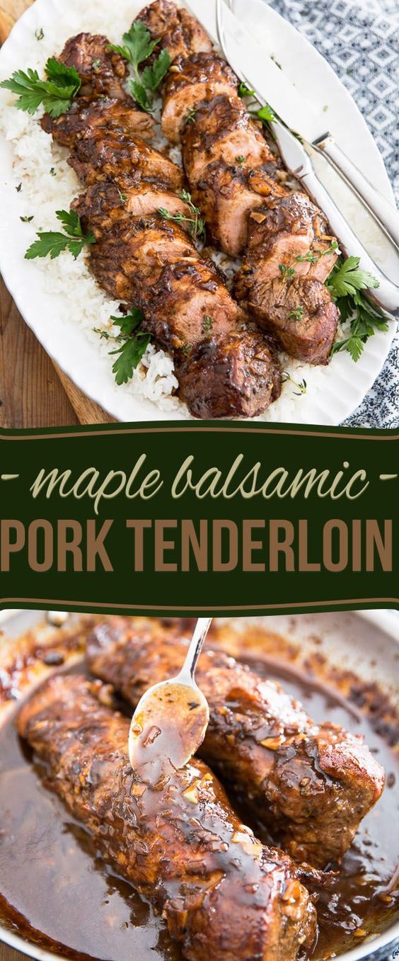 Maple Balsamic Pork Tenderloin