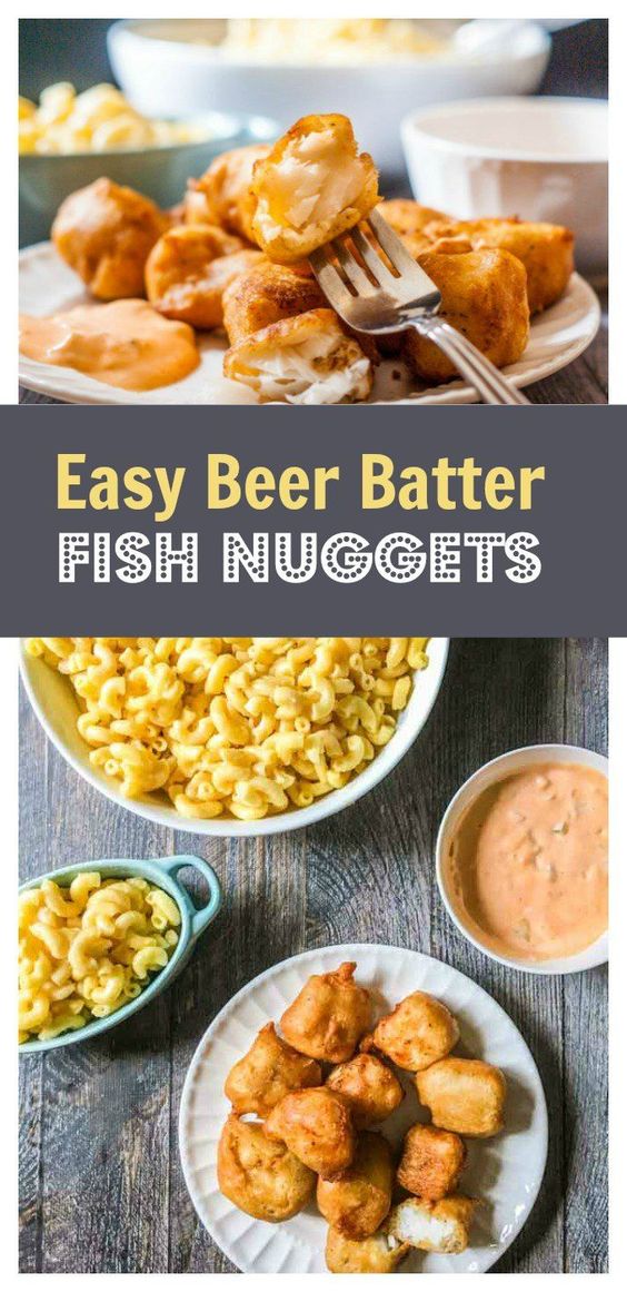 Easy Beer Batter Fish Nuggets with Sriracha Tarter Sauce