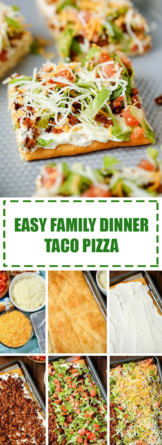 Easy Family Dinner Taco Pizza