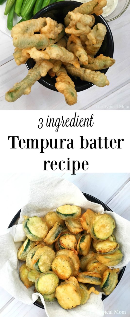 3 Ingredients Tempura Batter