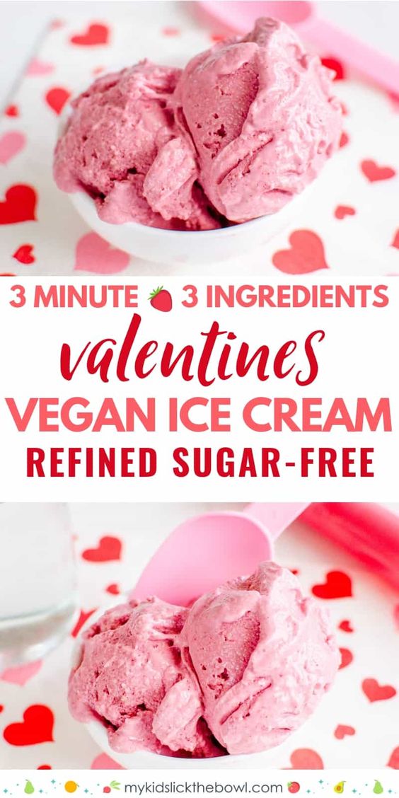 3 Minute Strawberry Vegan Ice Cream