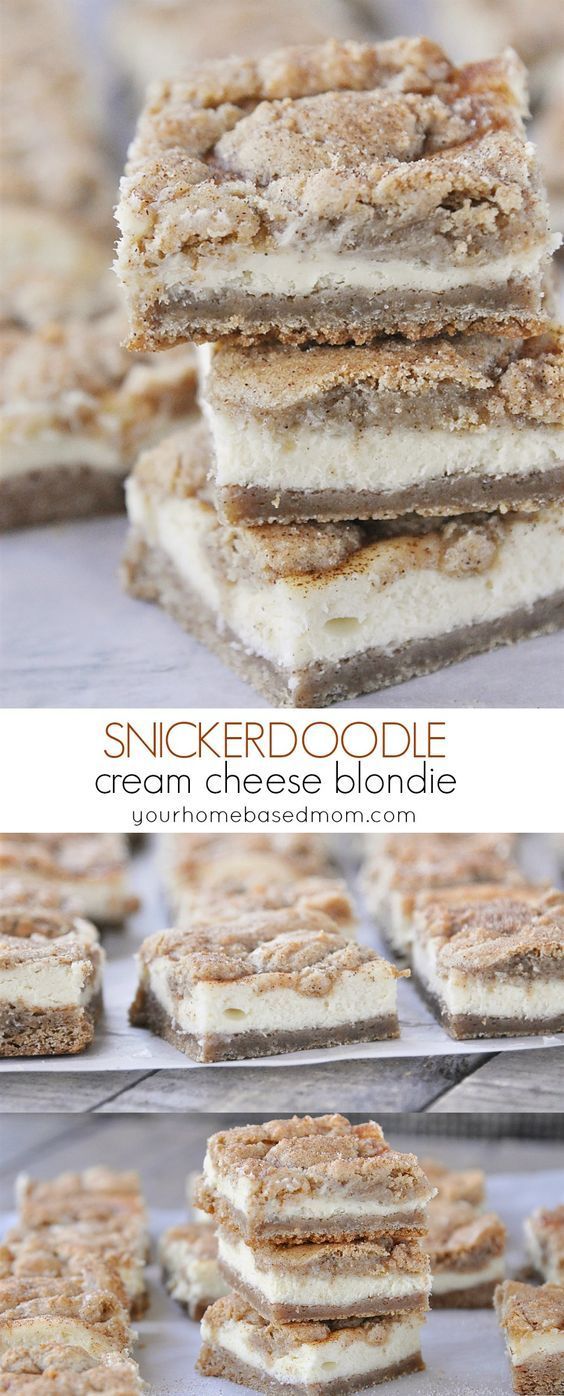 Cheesecake Snickerdoodle Blondies
