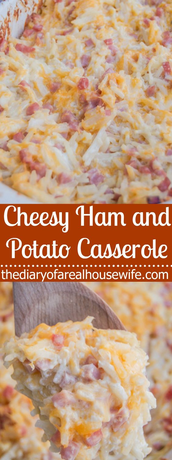 Cheesy Ham and Potato Casserole