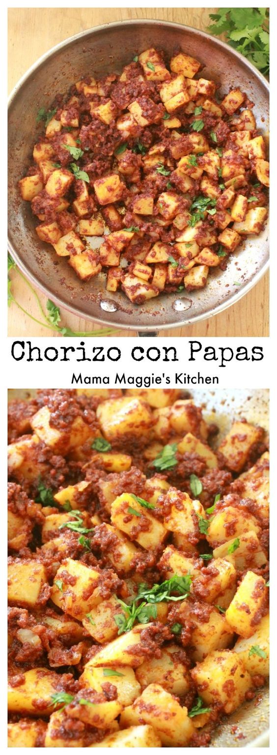 Chorizo con Papas, or Mexican Chorizo with Potatoes