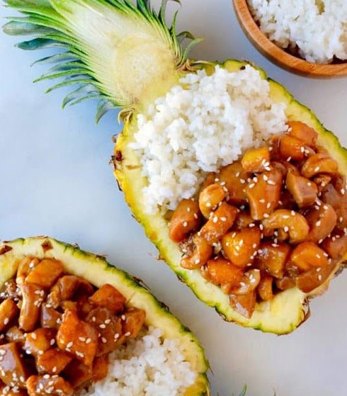 Delicious Sticky Pineapple Chicken