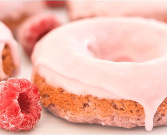 Easy Vegan Raspberry Donuts