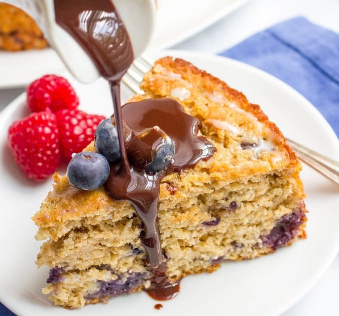 Easy & Healthy Blueberry Cake