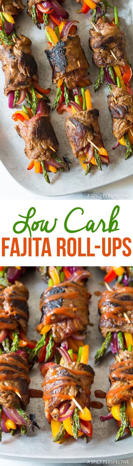 Low Carb Steak Fajita Roll-Ups