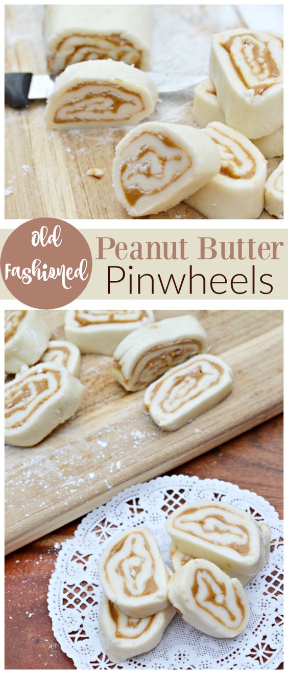 Old Fashioned Peanut Butter Pinwheels