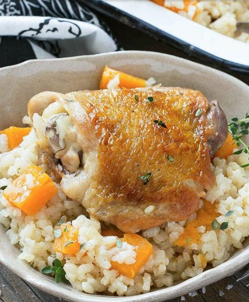 One Pot Chicken and Rice Bake