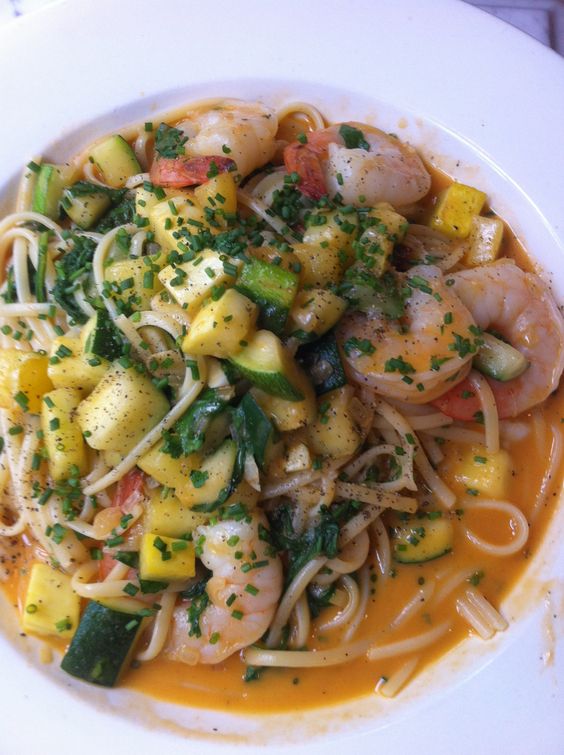 Shrimp pasta Brasserie 360