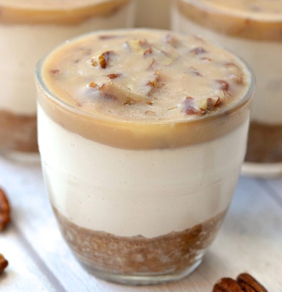 Salted Caramel Cheesecake Cups