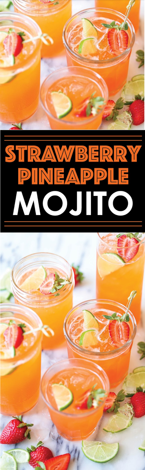 Strawberry Pineapple Mojito