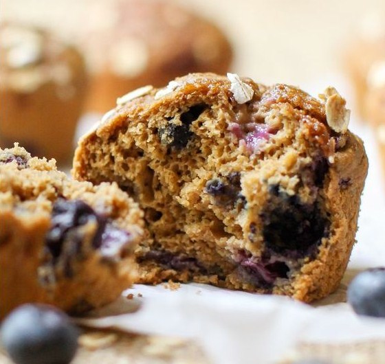 Vegan Blueberry Muffin (Oil Free + Gluten Free)