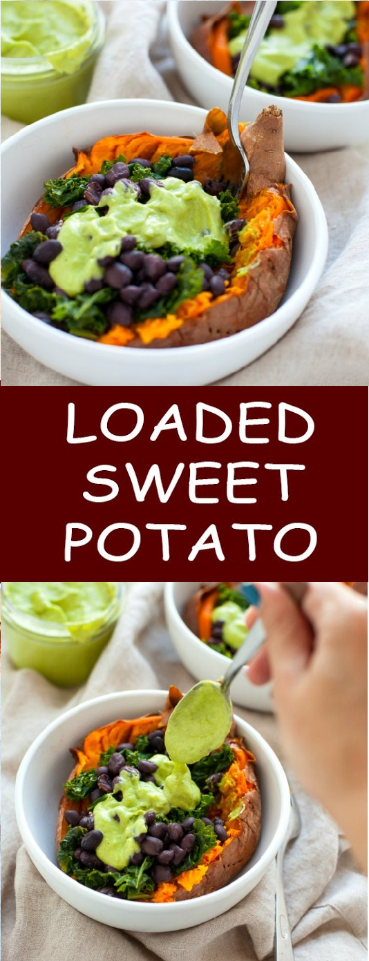 Vegan Loaded Sweet Potato