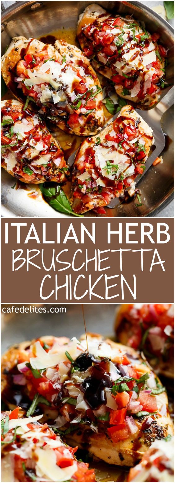 italian herb bruschetta chicken