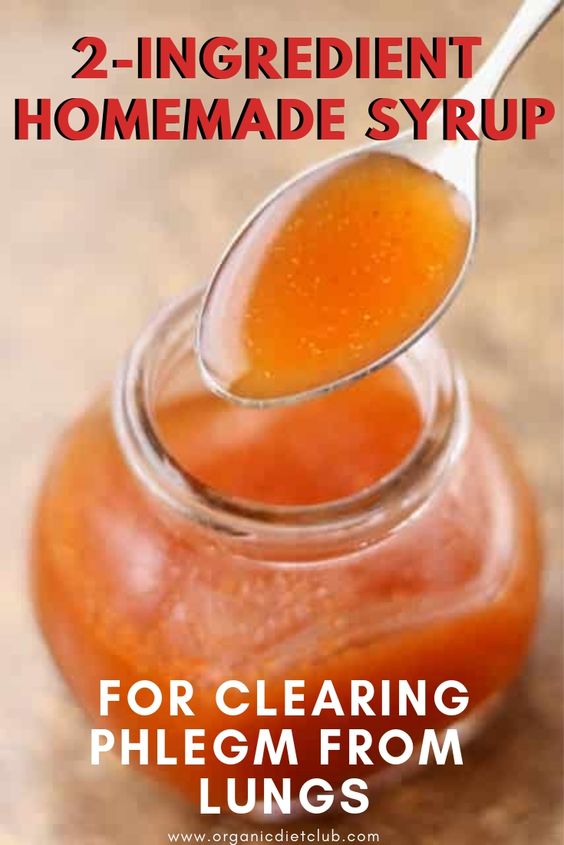 2-Ingredient Homemade Syrup For Clearing Phlegm From Lungs