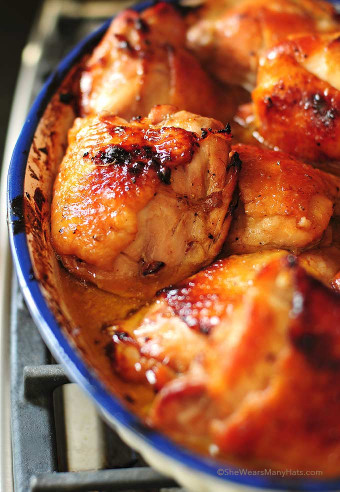 Baked Chicken Thighs
 Honey Soy Baked Chicken Thighs Recipe
