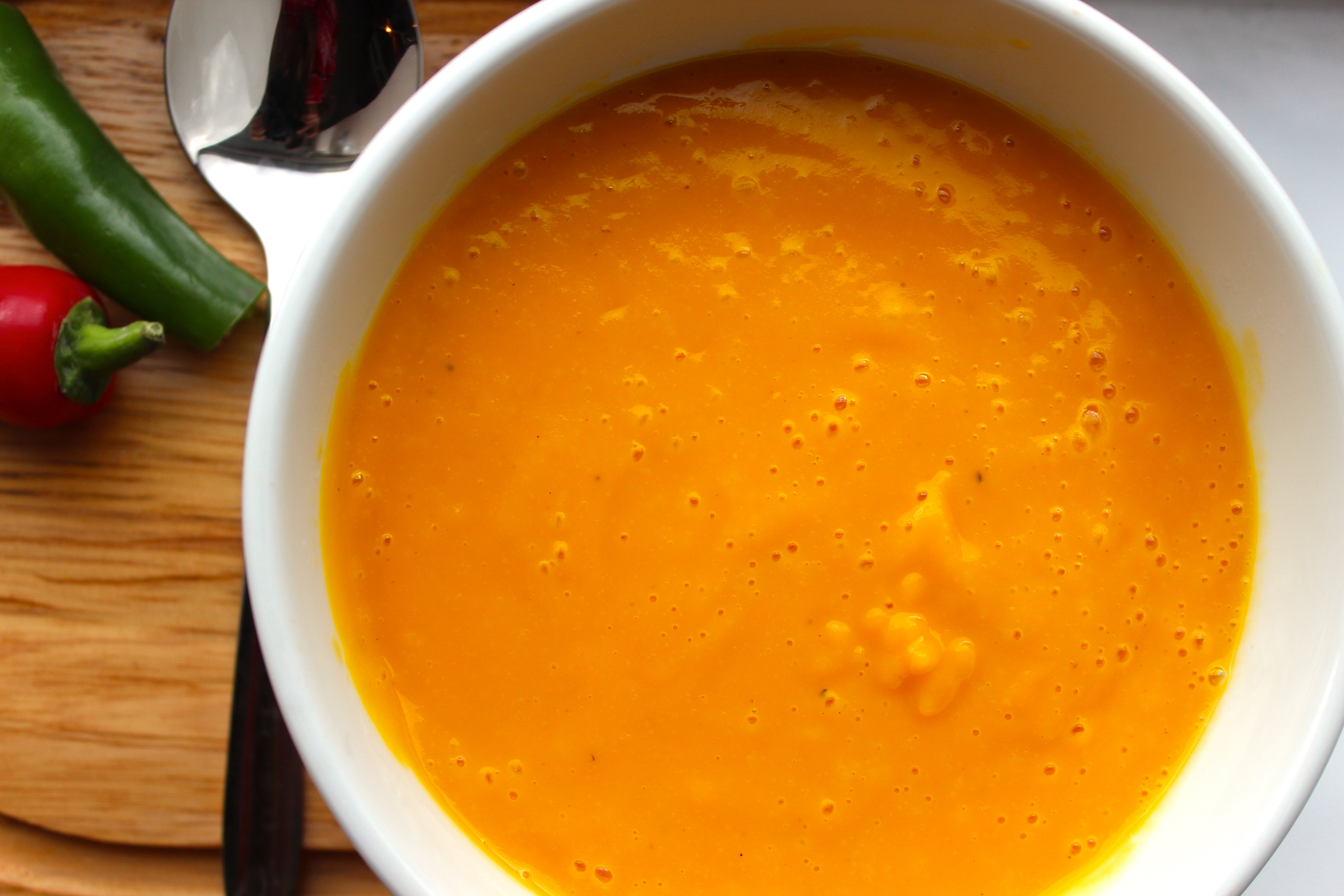 Butternut Squash soup Unique Roasted butternut Squash soup with Chilli Oil – Mean Miss