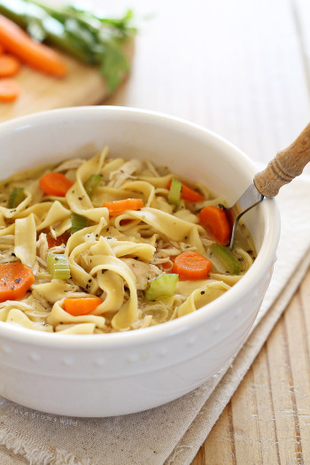 Chicken Noodle Soup
 Quick and Easy Chicken Noodle Soup Love Grows Wild