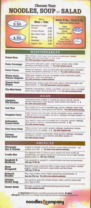 Noodles and Company Menu Inspirational Lab Rats Chow Down Noodles &amp; Pany 9 114
