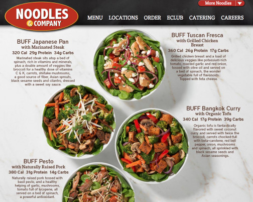 Noodles and Company Menu New Post Buff Up with New Noodles &amp; Co Menu Option In Blog