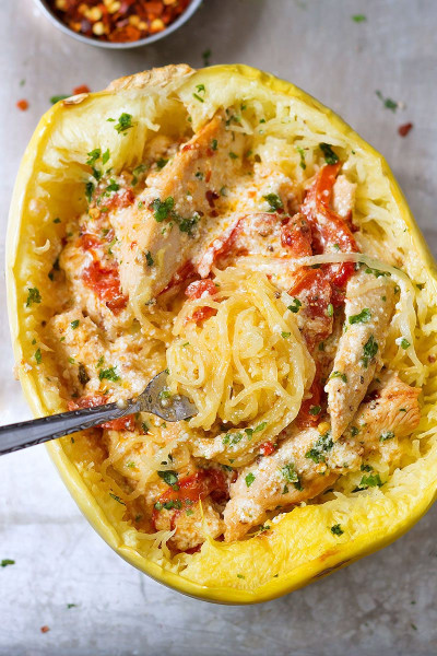 Spaghetti Squash Recipes
 Chicken Spaghetti Squash Recipe — Eatwell101