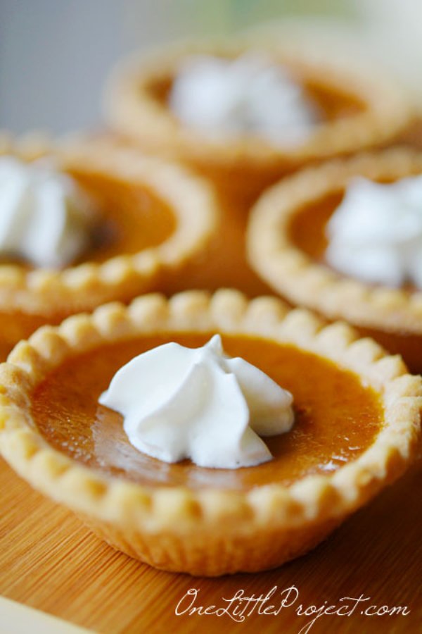 Mini Pumpkin Pies Recipes – Home Inspiration and DIY Crafts Ideas