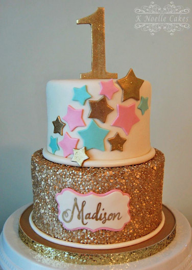 1St Birthday Cake
 1st Birthday Cake with Twinkle Little Star theme by K