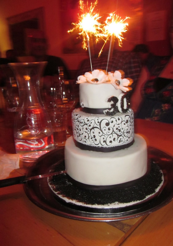 30Th Birthday Cake
 Deb s Cakes and Cupcakes My 30th Birthday cake