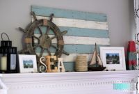 35 Captivating Mantle Beach themes Décor Ideas for Summer Unique My Summer Lake themed Mantel