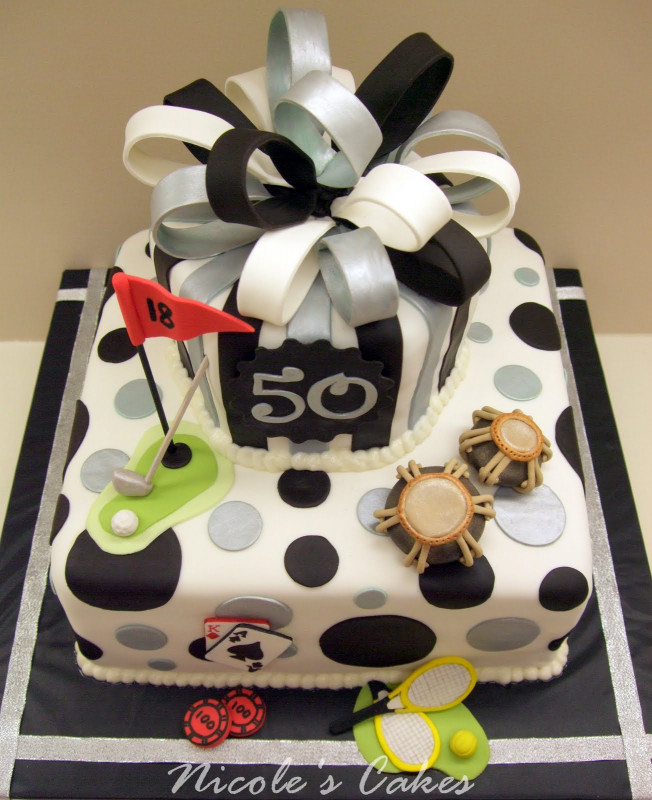 50Th Birthday Cake
 Birthday Cakes Favorite Things A 50th Birthday Cake