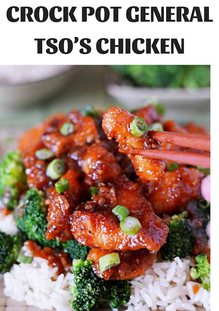 CROCK POT GENERAL TSO’S CHICKEN - Home Inspiration and DIY Crafts Ideas