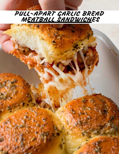 PULL-APART GARLIC BREAD MEATBALL SANDWICHES Recipes – Home Inspiration ...