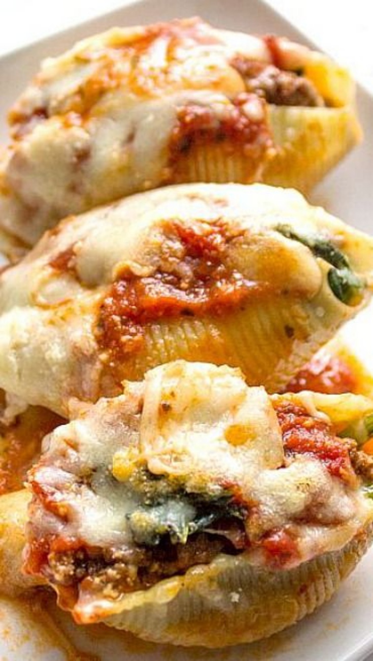 Spinach and Ground Beef Stuffed Shells Recipes – Home Inspiration and ...
