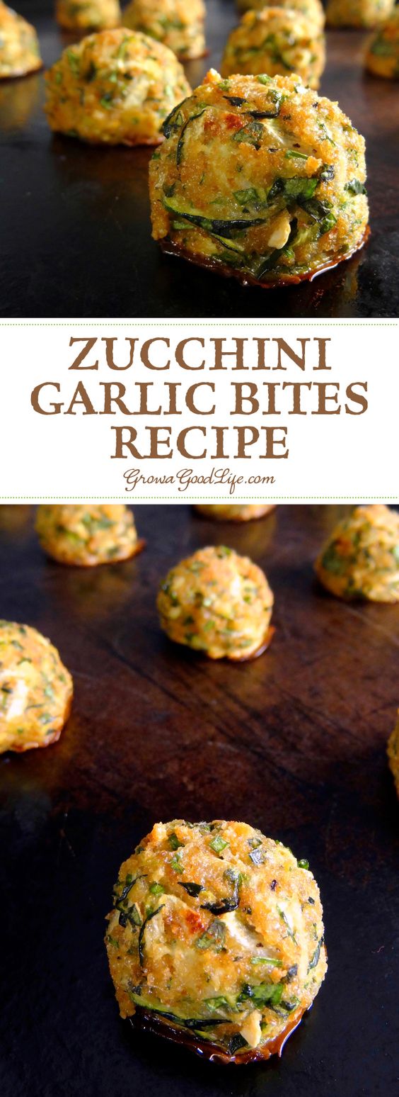 Zucchini Garlic Bites Recipe – Home Inspiration and DIY Crafts Ideas