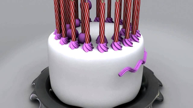 Animated Birthday Cake
 Happy Birthday Cake Animation