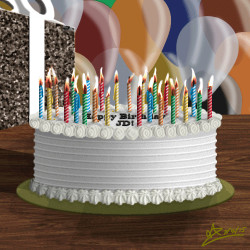 Animated Birthday Cake
 Birthday Cake Sparkly Animation Seizure Warning by