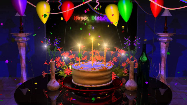 Animated Birthday Cake
 Happy Birthday Cake Presentation Animation Video