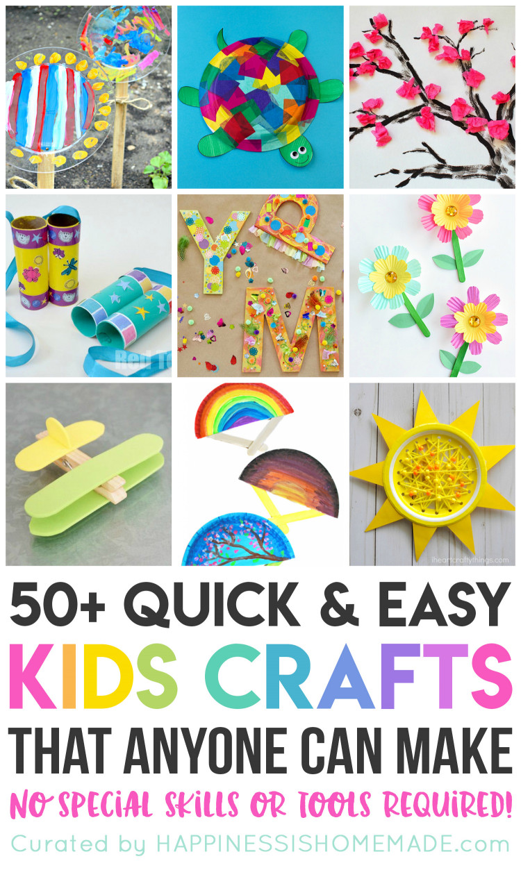 Art And Craft Ideas For Kids
 Quick & Easy Halloween Crafts for Kids Happiness is Homemade