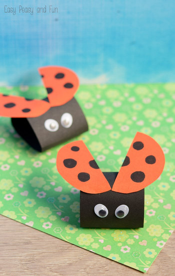 Art And Craft Ideas For Kids
 Simple Ladybug Paper Craft Easy Peasy and Fun