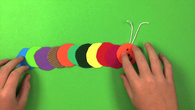 Art And Crafts For Kids
 How to make a Caterpillar simple preschool arts and