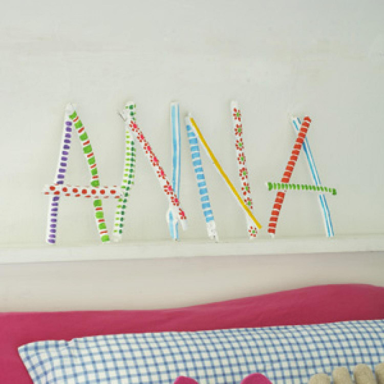 Art And Crafts For Kids
 Personalized Name Art Craft