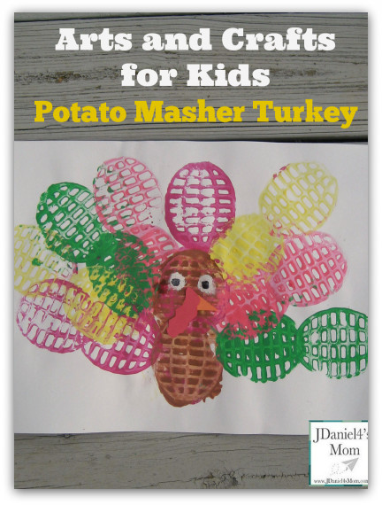 Art Crafts For Kids
 Arts and Crafts for Kids Potato Masher Painted Turkey