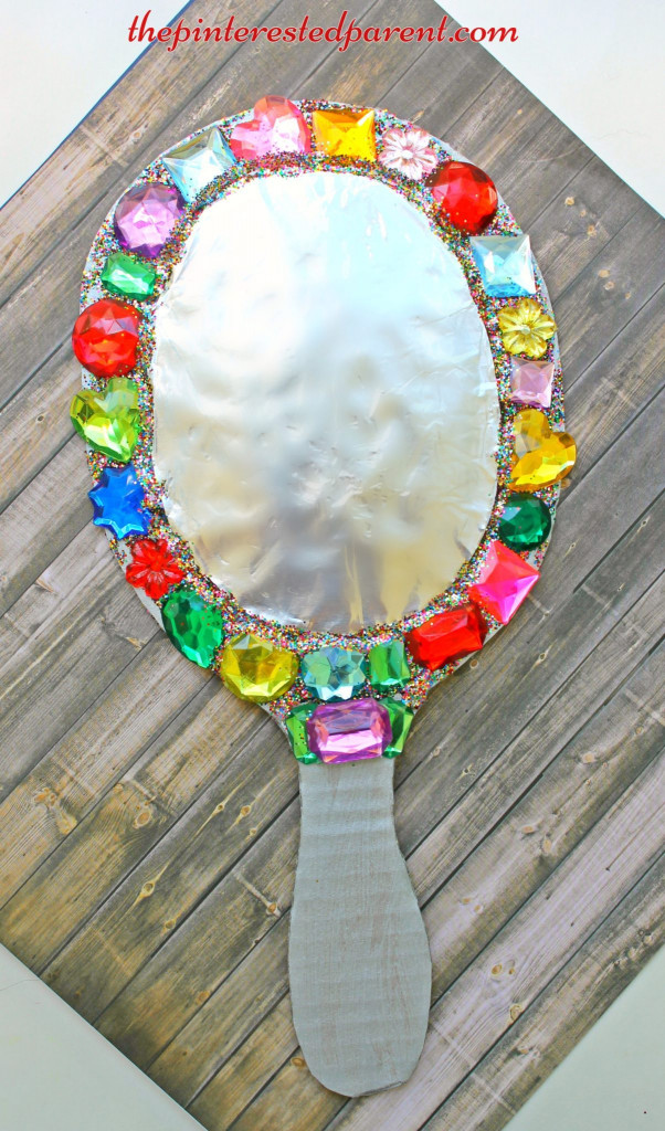 Art Crafts For Kids
 Jeweled Cardboard Mirror Craft – The Pinterested Parent