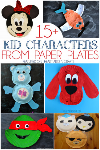 Arts And Craft For Kids
 15 Kid Characters From Paper Plates I Heart Arts n Crafts