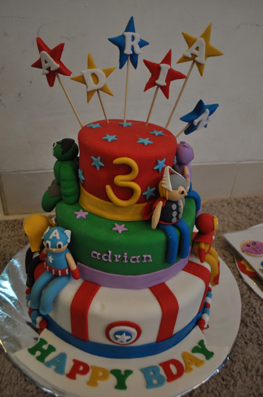 Avengers Birthday Cake
 momatoye Avengers Birthday Cake Ocii