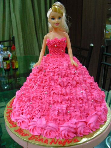 Barbie Birthday Cake
 barbie doll cake Barbie doll for the b day girl