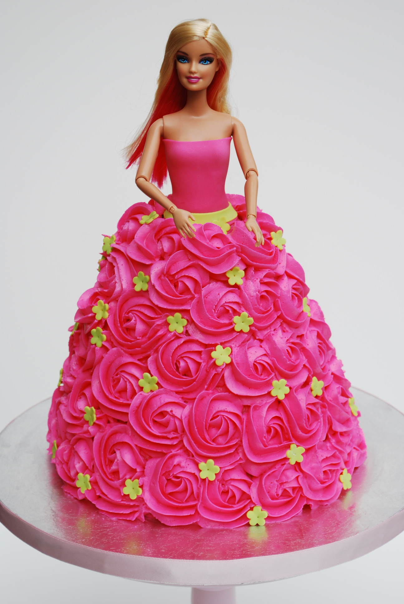 Barbie Birthday Cake Inspirational Pink Rosette Barbie Cake