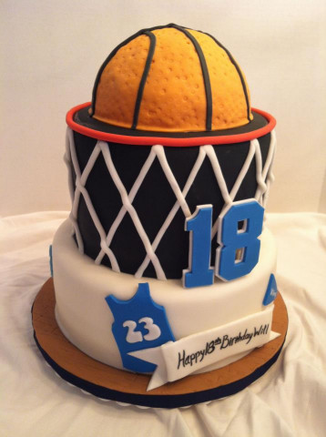 Basketball Birthday Cake
 Cakes by Becky